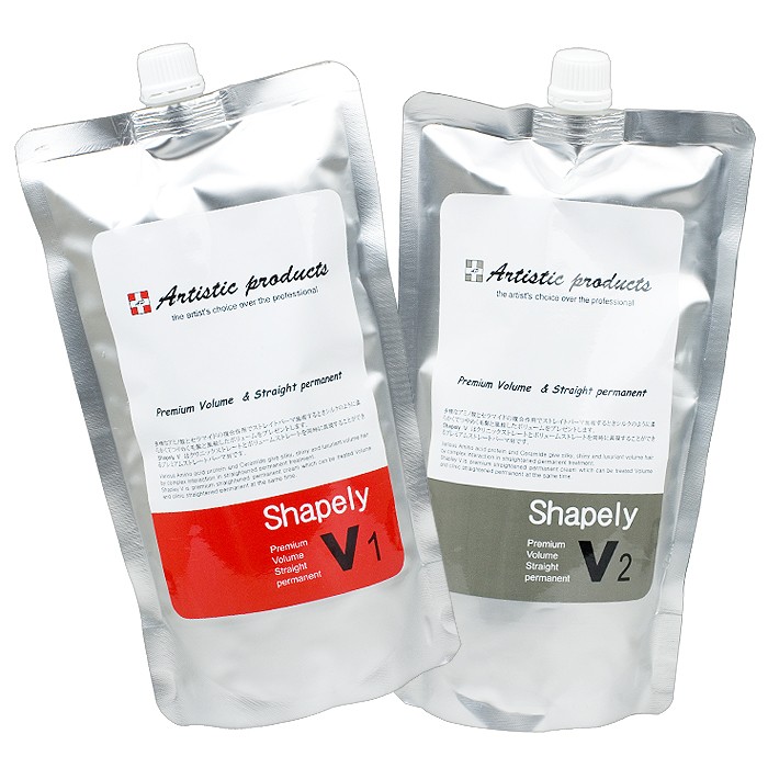 [셀렉티브] 셀렉티브 샤플리 프리미엄 스트레이트펌(보통손상모용)V1+V2 500ml